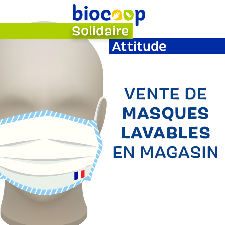 Vente de masques lavables en magasin