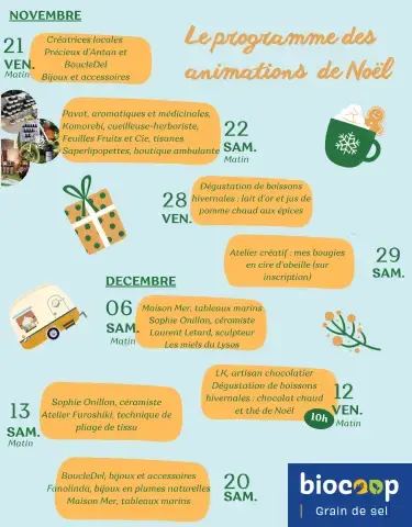Le programme des animations de Noël