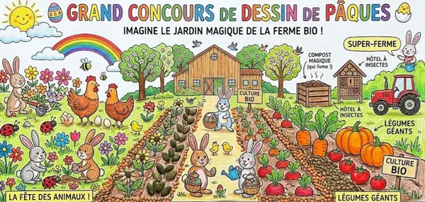 🎨 GRAND CONCOURS DE DESSIN DE PÂQUES 🐣