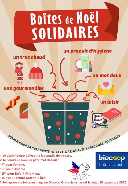 ✨ Opération  Boîtes de Noël Solidaires! 🎄