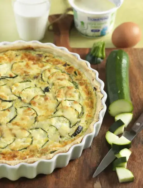 Prix Engagés : Tarte courgette et lardons (1,77€/personne)